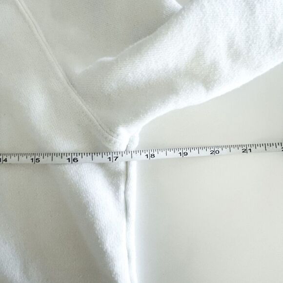 Billabong Women Hooded Sweater Cropped Style White Size Medium - Picture 4 of 8